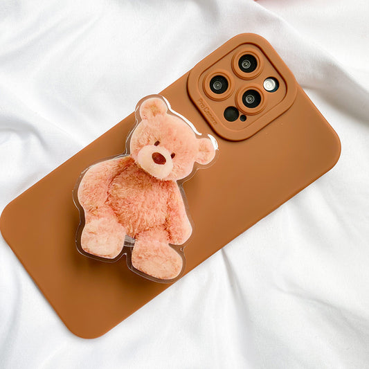 Cute Bear Niche Mobile Phone Ring Buckle