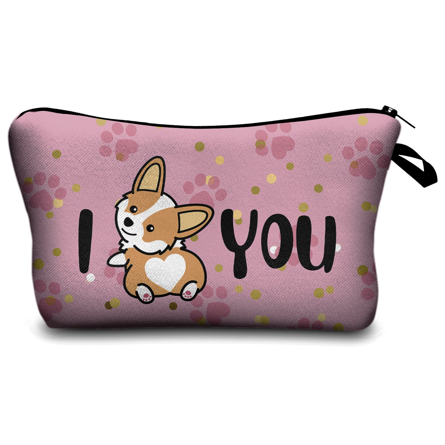 Digital Printing Corgi Storage Cosmetic Bag