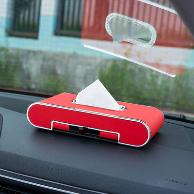 Mobile Phone Holder Tissue Box Car With High-end Pumping Paper Box