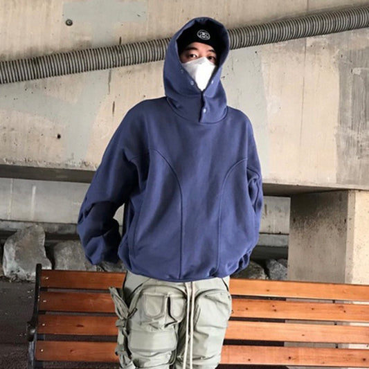 Men's Women's Breasted Cut Splicing Solid Color