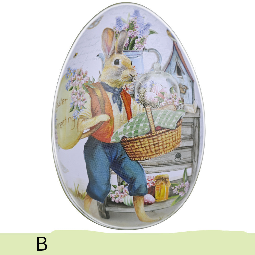 Easter Color Rabbit Iron Egg Decoration Supplies