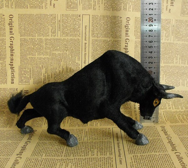 Simulation Bullfighting Black Bull Ornaments Home Office Decorations