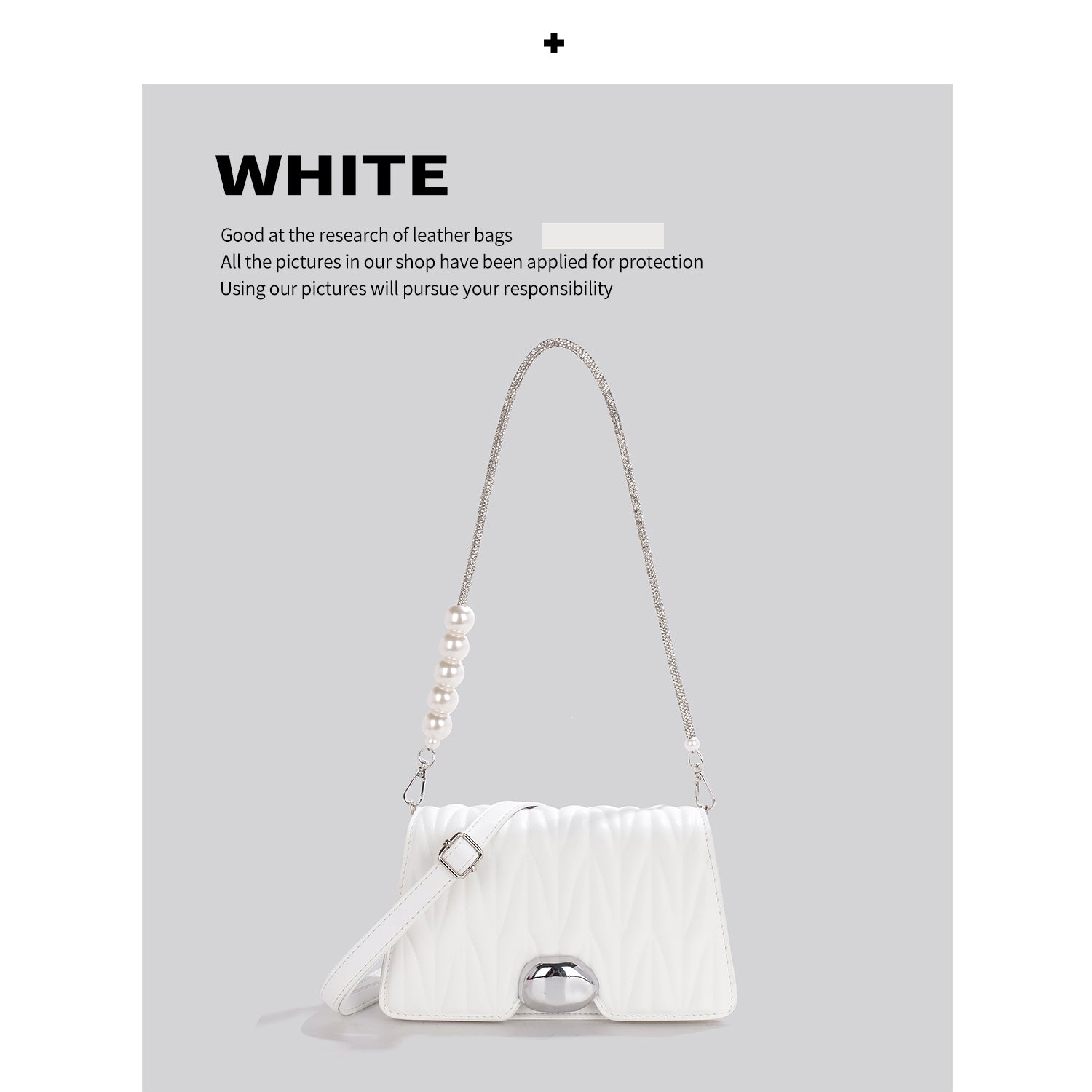 Sophisticated Chain Underarm Premium Crossbody Bag