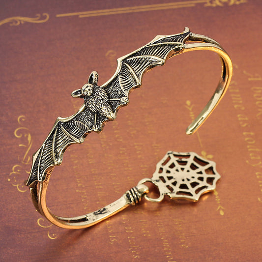 Europe And America Halloween Bat Spider Web Bracelet