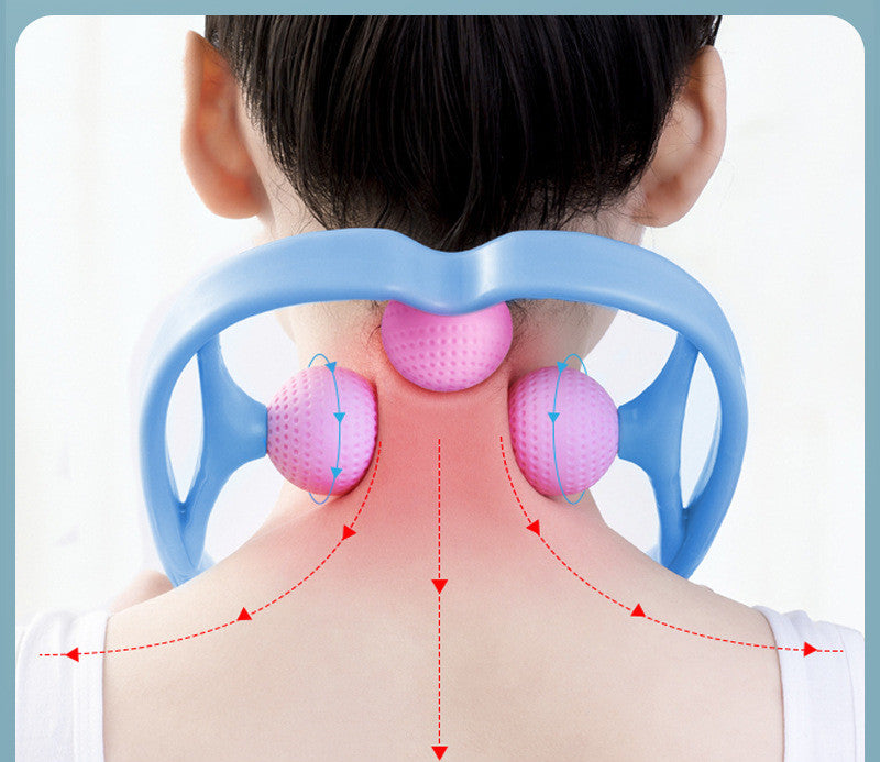 Three-ball Multifunctional Cervical Spine Massager