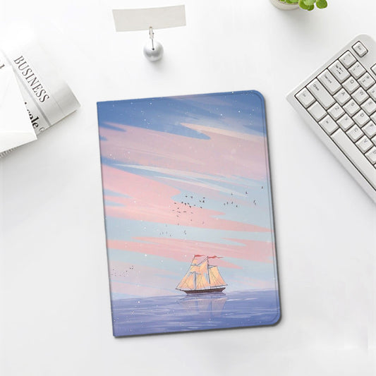 Silicone Dreamy Painting Style Sailing Cover