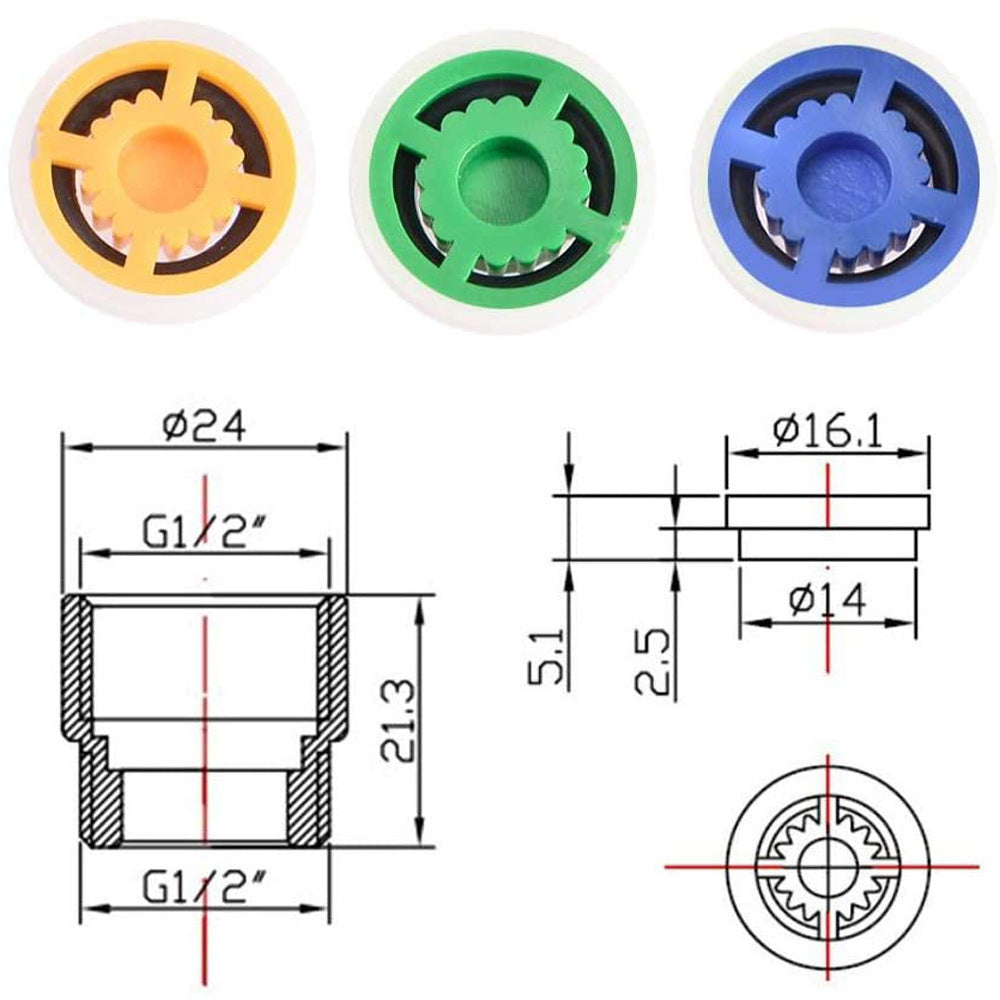 Direct Connector Of Inner And Outer Teeth Of Spray Gun For Shower