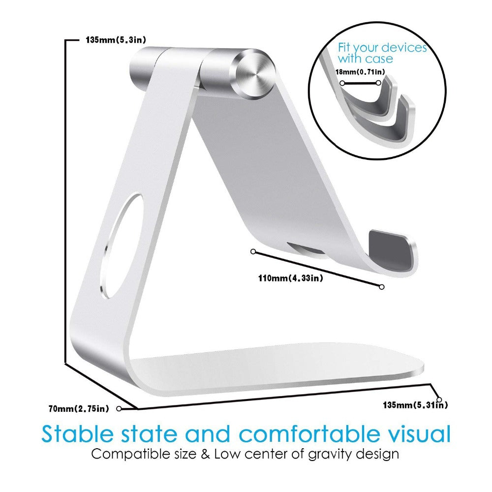 Mobile Desktop Bracket Aluminum Alloy Simple And Stable