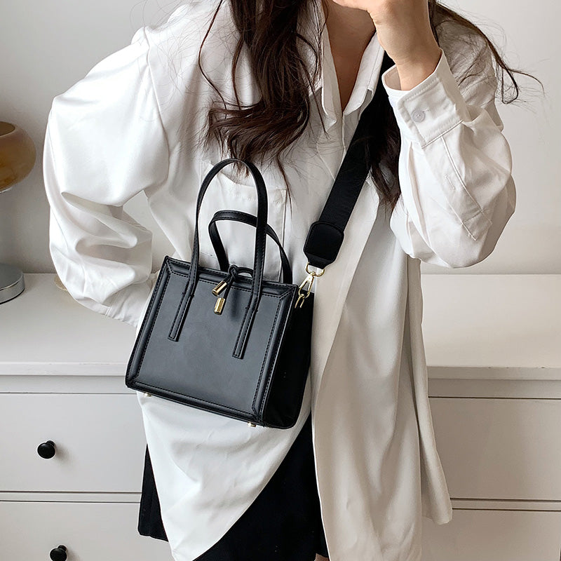 Office Women's Small PU Leather Handbags Designer Luxury Brand Shoulder Bags 2022 Summer Lady Totes Crossbody Bag With Wide Belt