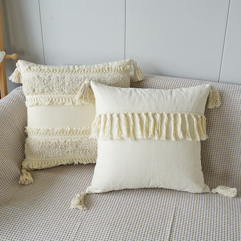 Home Fashion Boho Ethnic Tufted Pillowcase