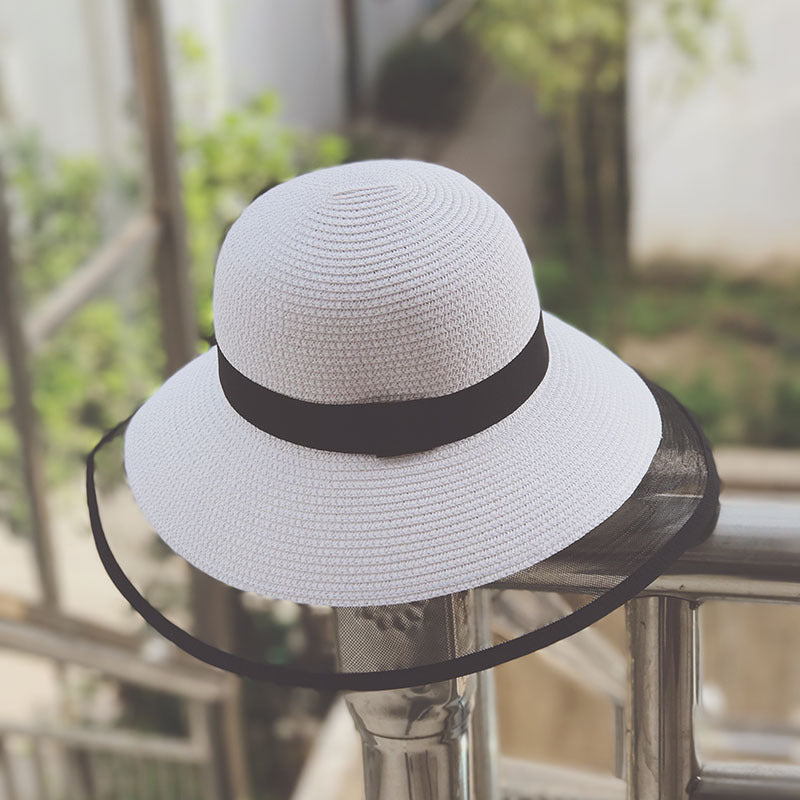 Summer Seaside Lace Big Brim Straw Sun Hat