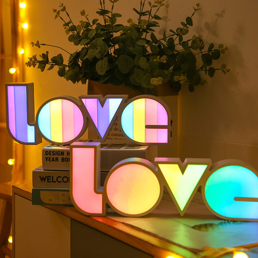 Valentines Day Decor LED LOVE Light Valentines Day Gift For