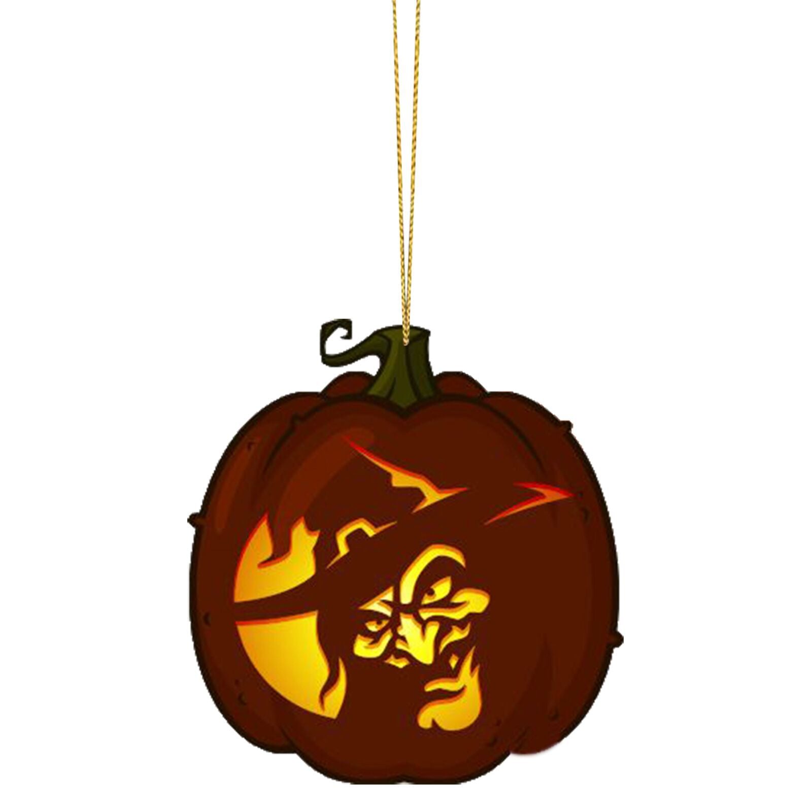 Halloween Pumpkin Car Pendant Acrylic Flat Ornament