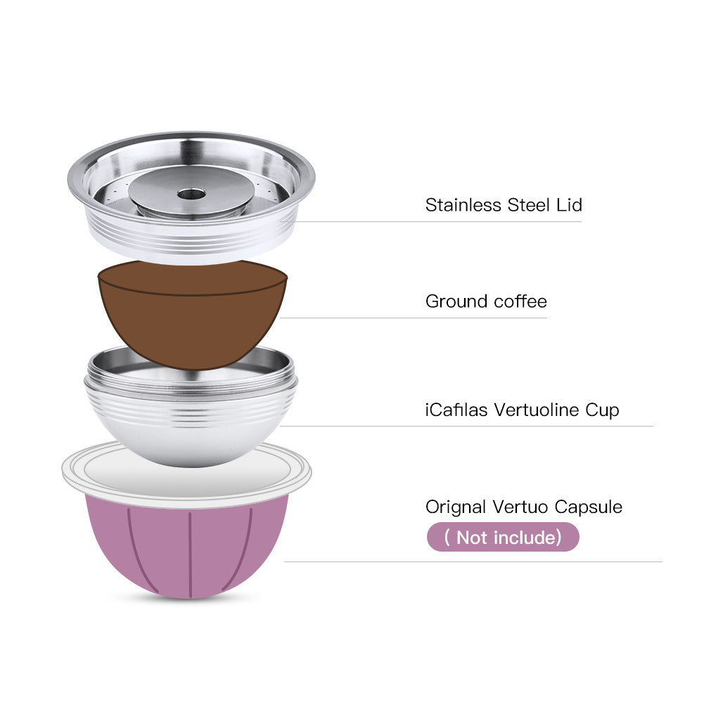 Filter Stainless Steel Coffee Capsule Cup