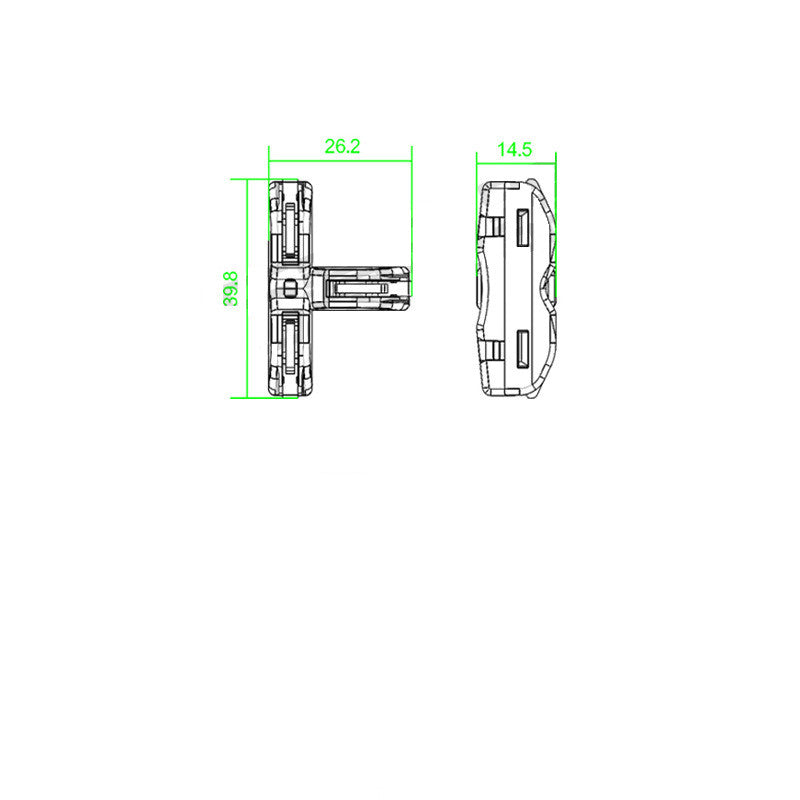 Universal T-type Pressure-free Cross-section Wire Stripping Quick-distribution Terminal