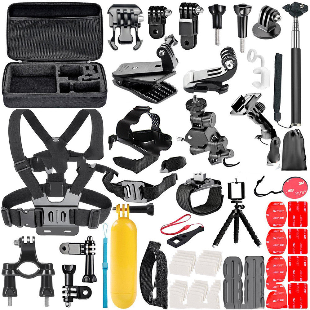 Compatible with Apple, Gopro Accessories Set Chest Strap Helmet With Tripod Gopro Hero 4 3 2 Universal Accessories