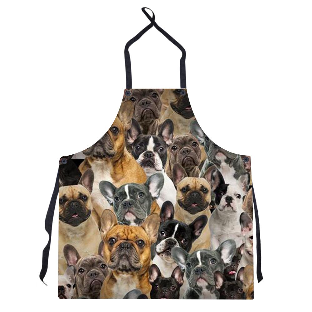 New Style Print Burst Uniform Solid Color Apron