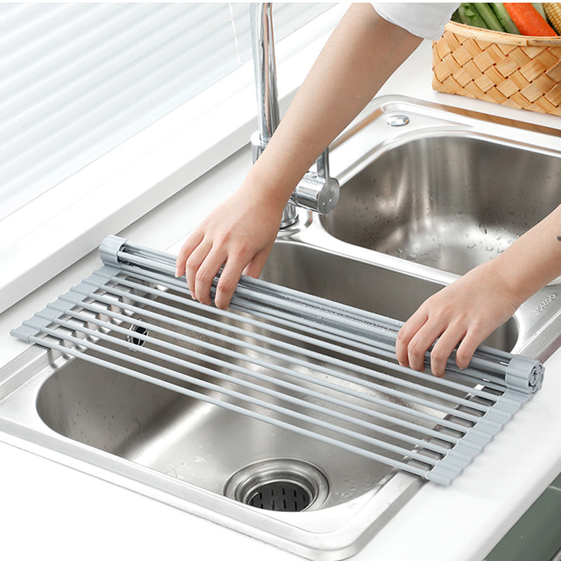 Sink Bowl Rack Stainless Steel Drain Rack Foldable Kitchen Sink Sink Sink Dish Rack