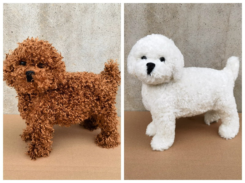 Simulation Plush Teddy Toy Cub Simulation Animal Dog Year Gift