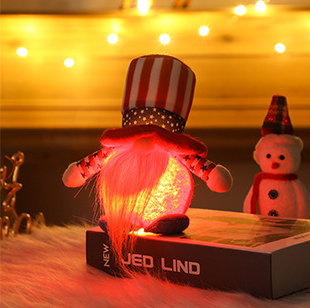 Independence Day Faceless Long And Short Legs Doll Decoration