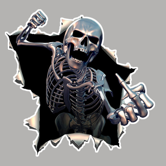 Waterproof Decorative Cool Scary Skull Car Sticker