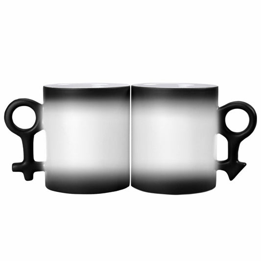 Couple Symbol Color Changing Cup