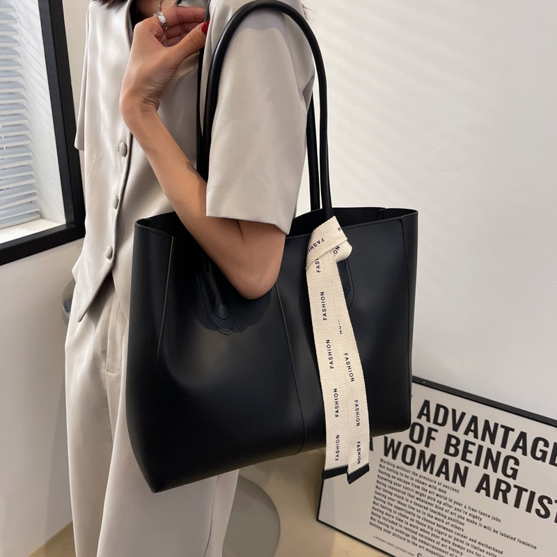 New Women 2 Piece Tote Bag Fashion Luxury Brand Leather Large Handbag Shoulder Bags Ladies Shopper Big Shopping Bag 2022 Summer