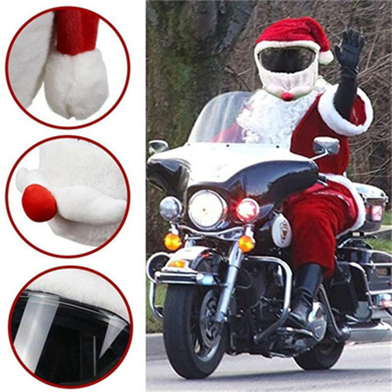 Outdoor Funny Santa Claus Motorcycle Helmet Hood