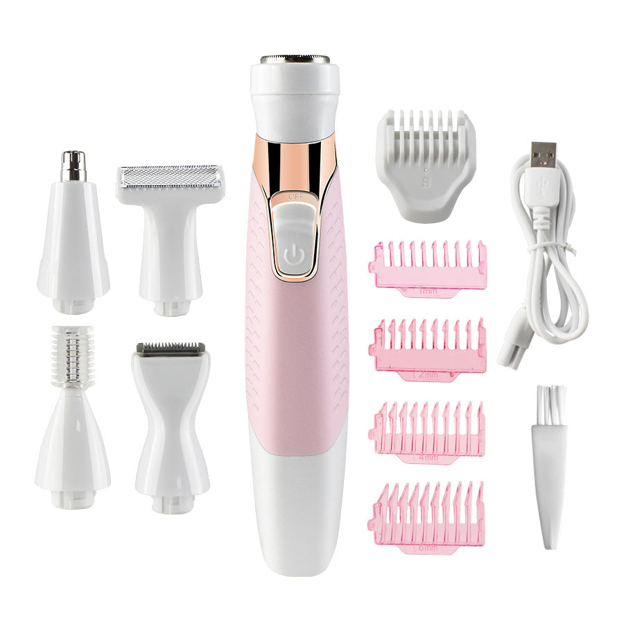 Electric Hair Removal Device Female USB Shaver 5 In 1 Eyebrow Trimmer