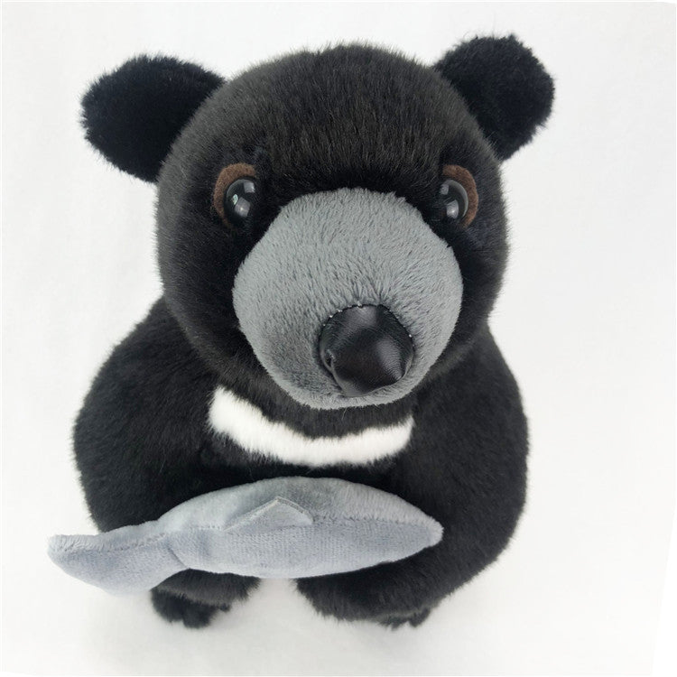 Simulation Black Bear Plush Toy Children's Doll Gift Rag Doll