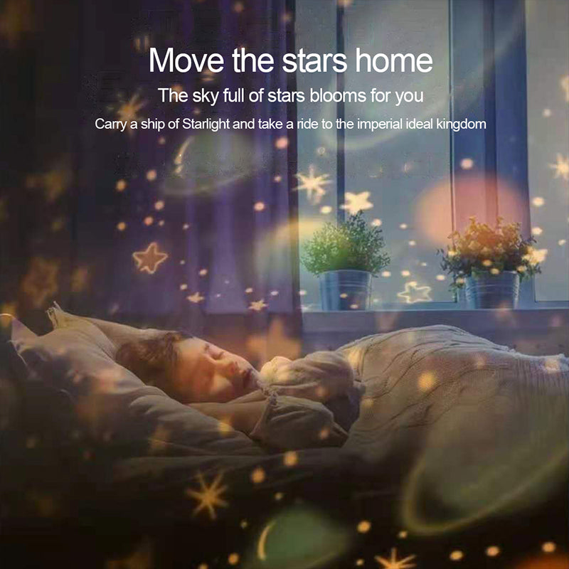 Star Projector Night Light For Adults Kids Bedroom LED Starry Sky Nightlight Table Lamp 3 Color Adjust Best Birthday Gifts