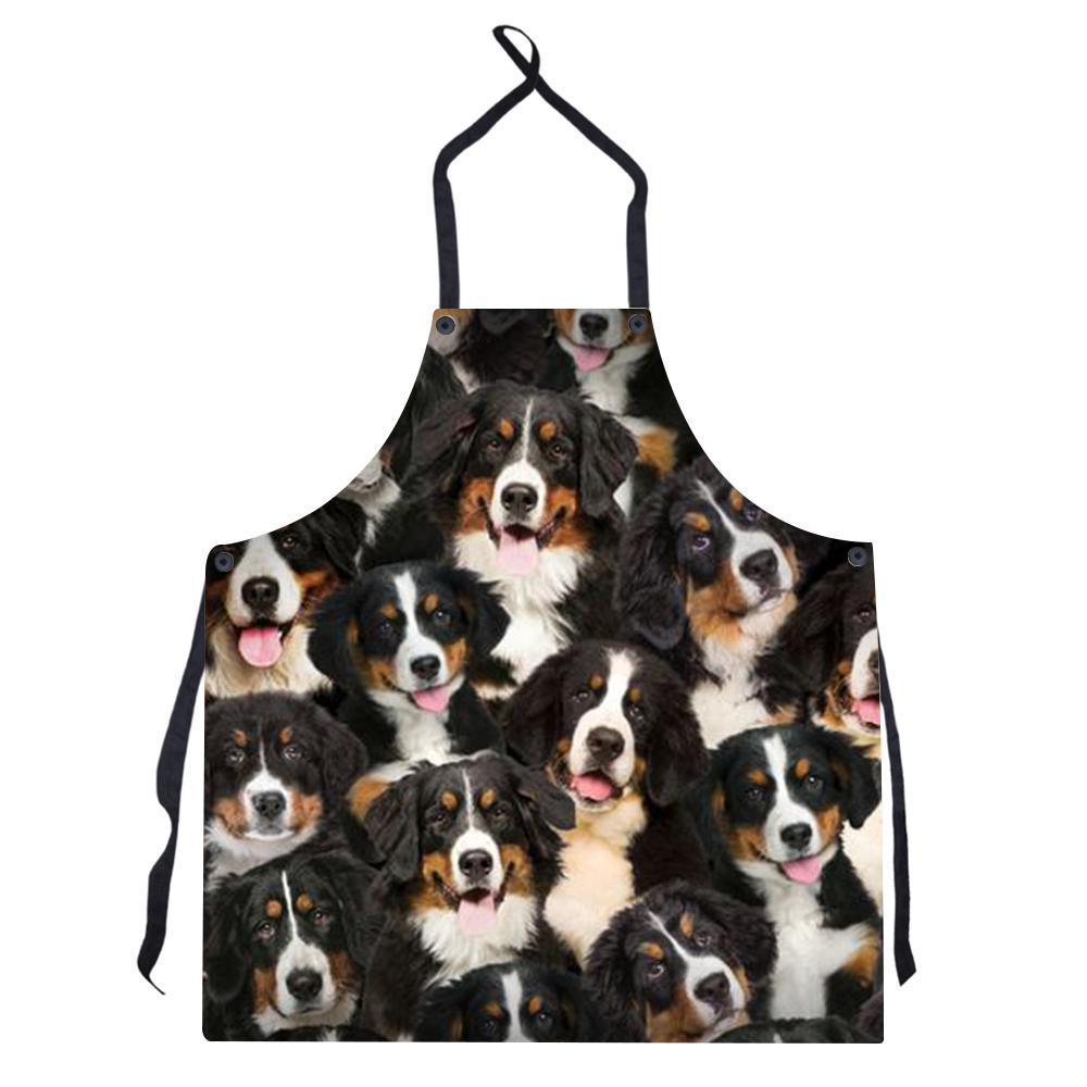 New Style Print Burst Uniform Solid Color Apron