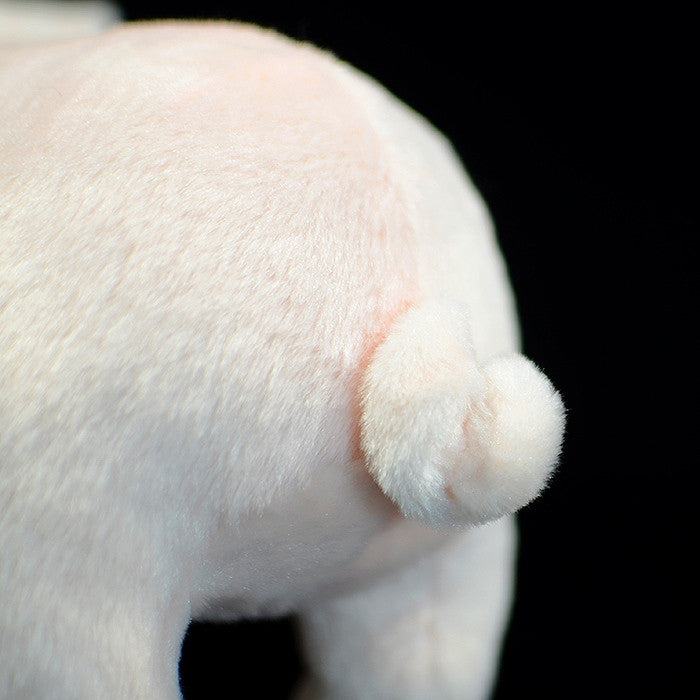 White Cute Domestic Pig Plush Toy