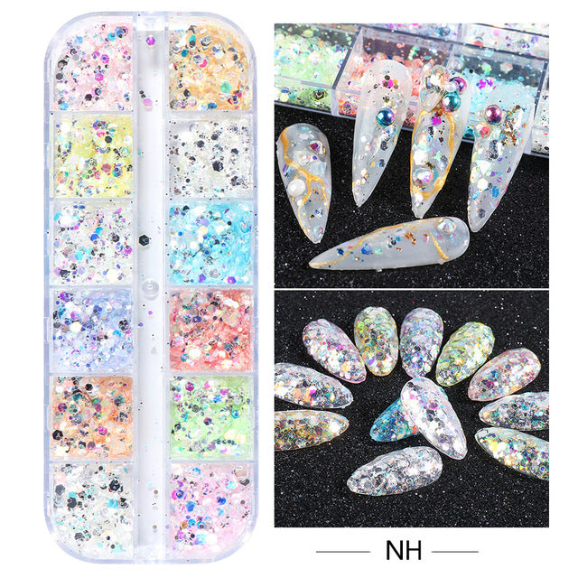 Nail Sequins Internet Celebrity Angel Fairy Pupil Butterfly Irregular Ice