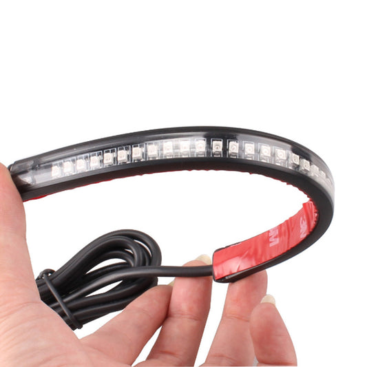 LED Brake Light Steering Sleeve Waterproof Motorcycle License Plate Tail Light