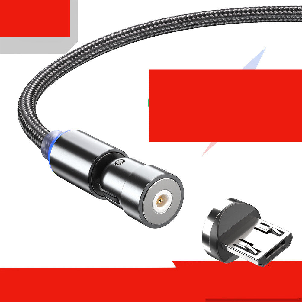 Compatible with Apple , Degree Rotating Magnetic Data Cable