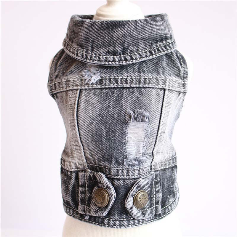 Designer Dog Clothes Small Dog Denim Jacket Coat