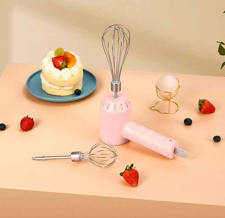 Portable Mini WirelessElectric Egg Beater HandHeld USB Rechargeable Food Mixer Milk Frother 3 Speed Cream Food Cake Mixer