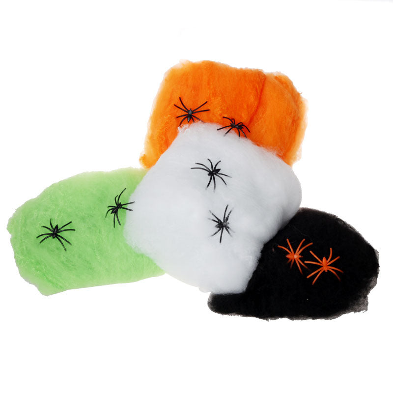 New Halloween Spider Cotton Accessories Haunted House Horror Decoration