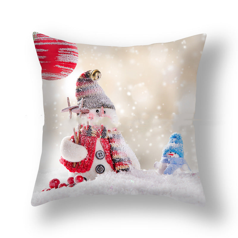 Christmas Pillowcase Cute Snowman Ins