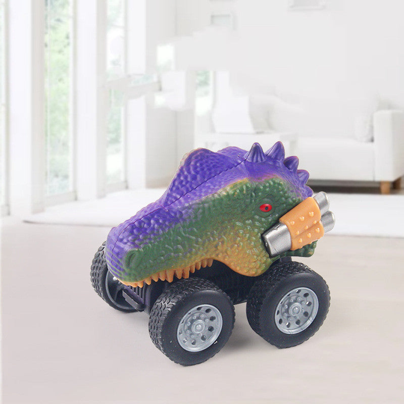 Simulation Dinosaur Model Mini Pull Back Car Inertia