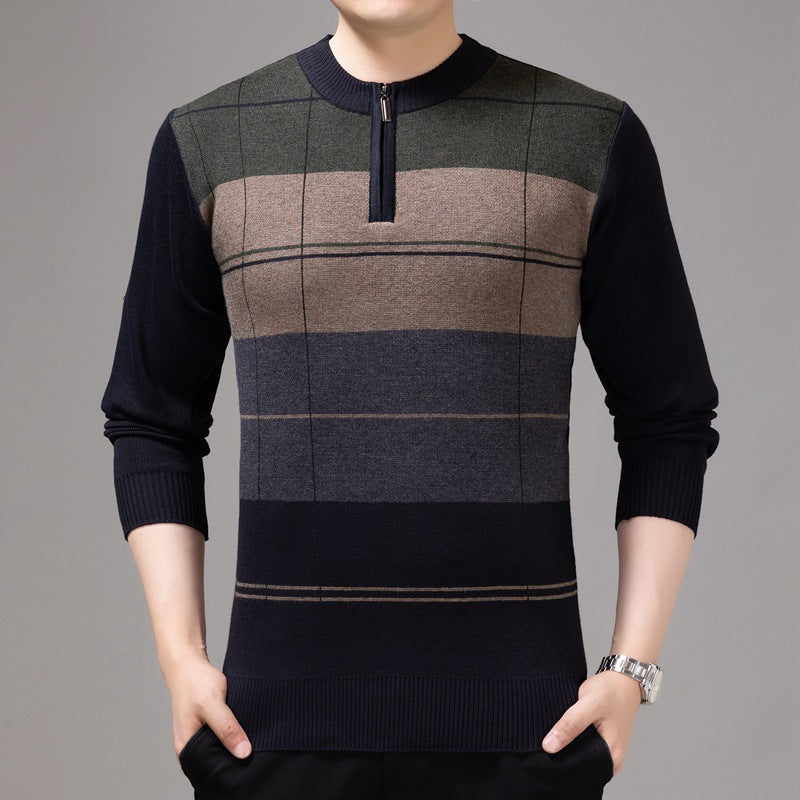 Thick Warm Clothes Grandpa Middle-aged And Elderly Men's Sweater