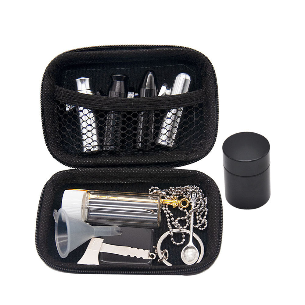 Mini Pipe And Metal Spoon Storage Tank Set