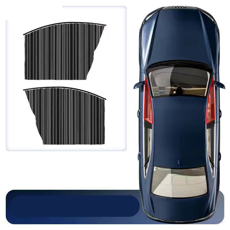 Magnetic Car Curtains Window Shade for Side Windows Baby Sun Shade Protection Adjustable Foldable Car Accessories