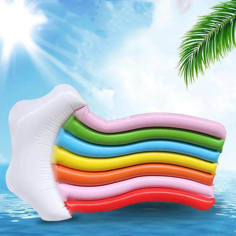 Inflatable Bread Floating Drainage Bubble Swimming Ring