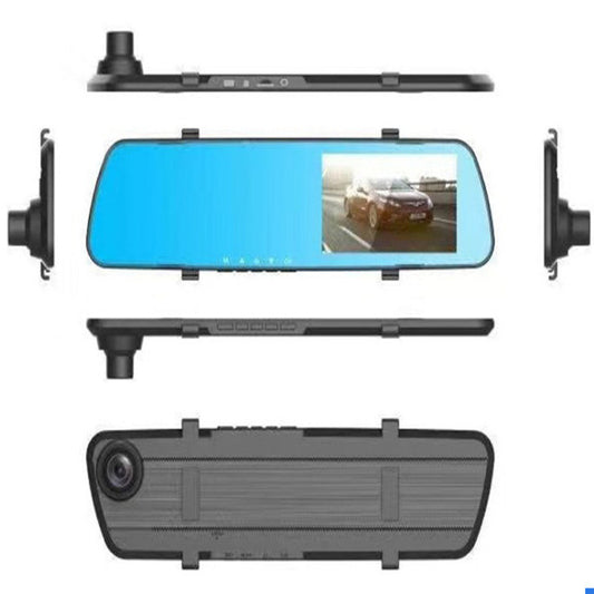 HD Dual-lens Front And Rear Dual Recording Car Rearview Mirror Driving Recorder