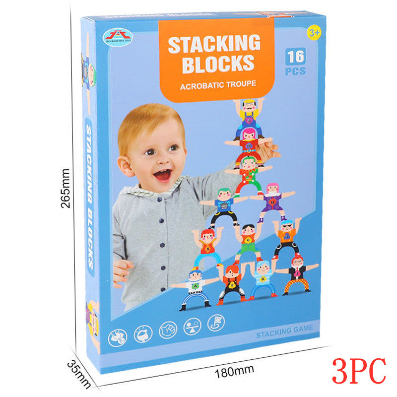 Stacked Arhat Parent-Child Building Block Decompression Toy