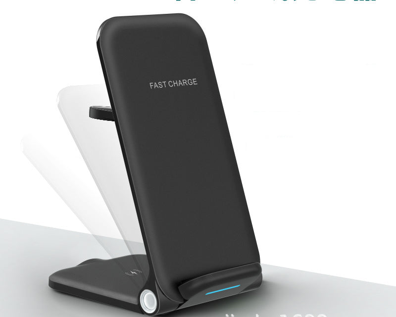 The New Folding Three-in-one Wireless Charger Vertical Mobile Phone Holder For Apple 13 Watch Earphone 15W