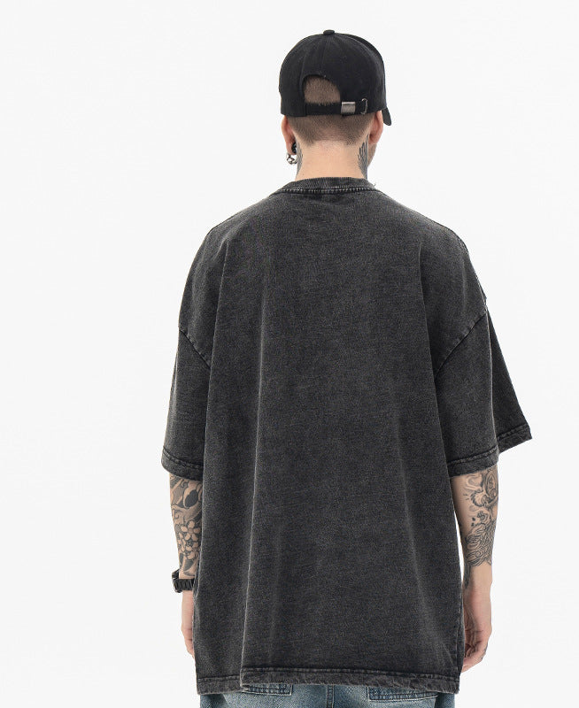 Men's Fashion Printed Short-sleeved T-shirt