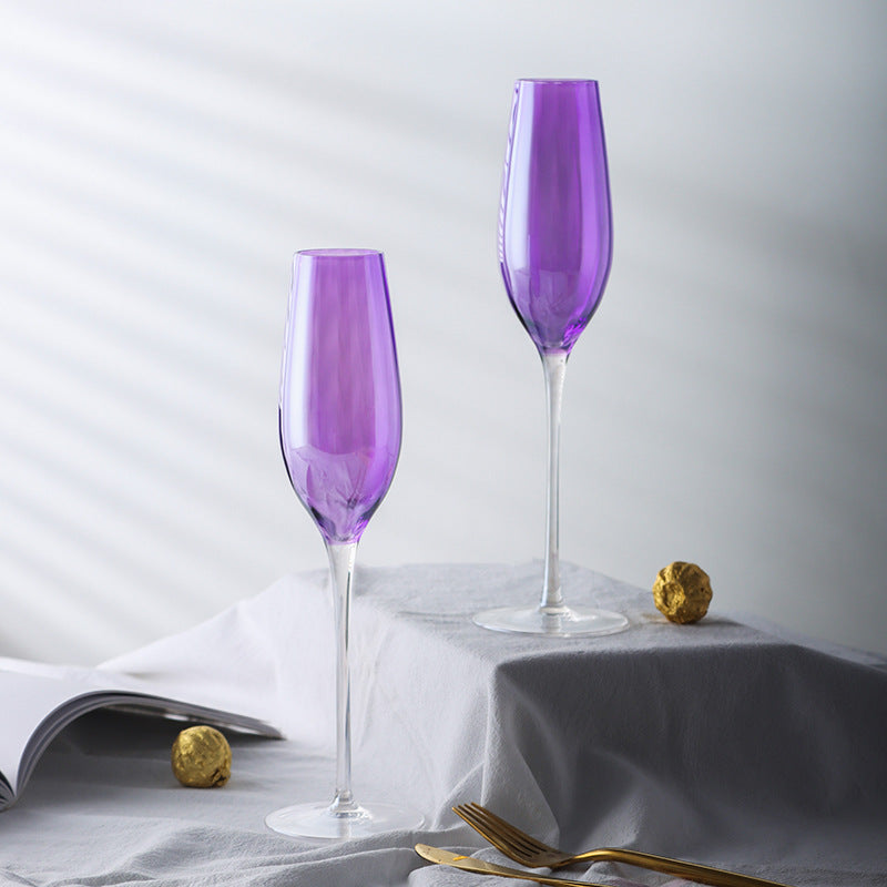 Nordic Style New Purple Crystal Glass Goblet